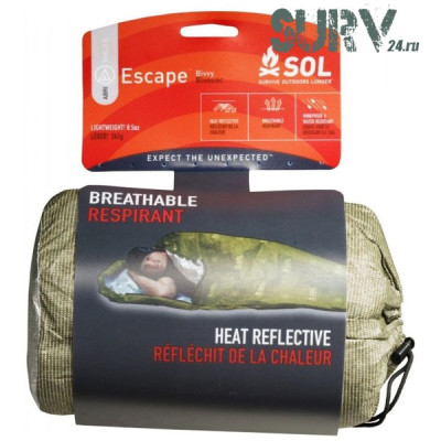 Дышаший термоспальник Sol Escape Bivvy (темно-оливковый OD)