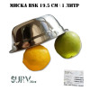 Походная миска из нержавеющей стали BSK-19-1L (на 1 литр, 19.5 см)