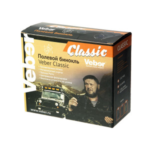 Бинокль  Veber Classic БПШЦ 8x40 VRWA широкоугольный, черный