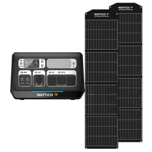 Солнечный генератор WATTICO HOME 2200 MAX + 2ШТ ULTRASOLAR 300S2