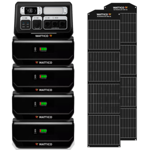 Солнечный генератор WATTICO HOME 2200 MAX NEW + 4 ШТ HOME BATTERY MAX NEW + 2 ШТ ULTRASOLAR 300S2